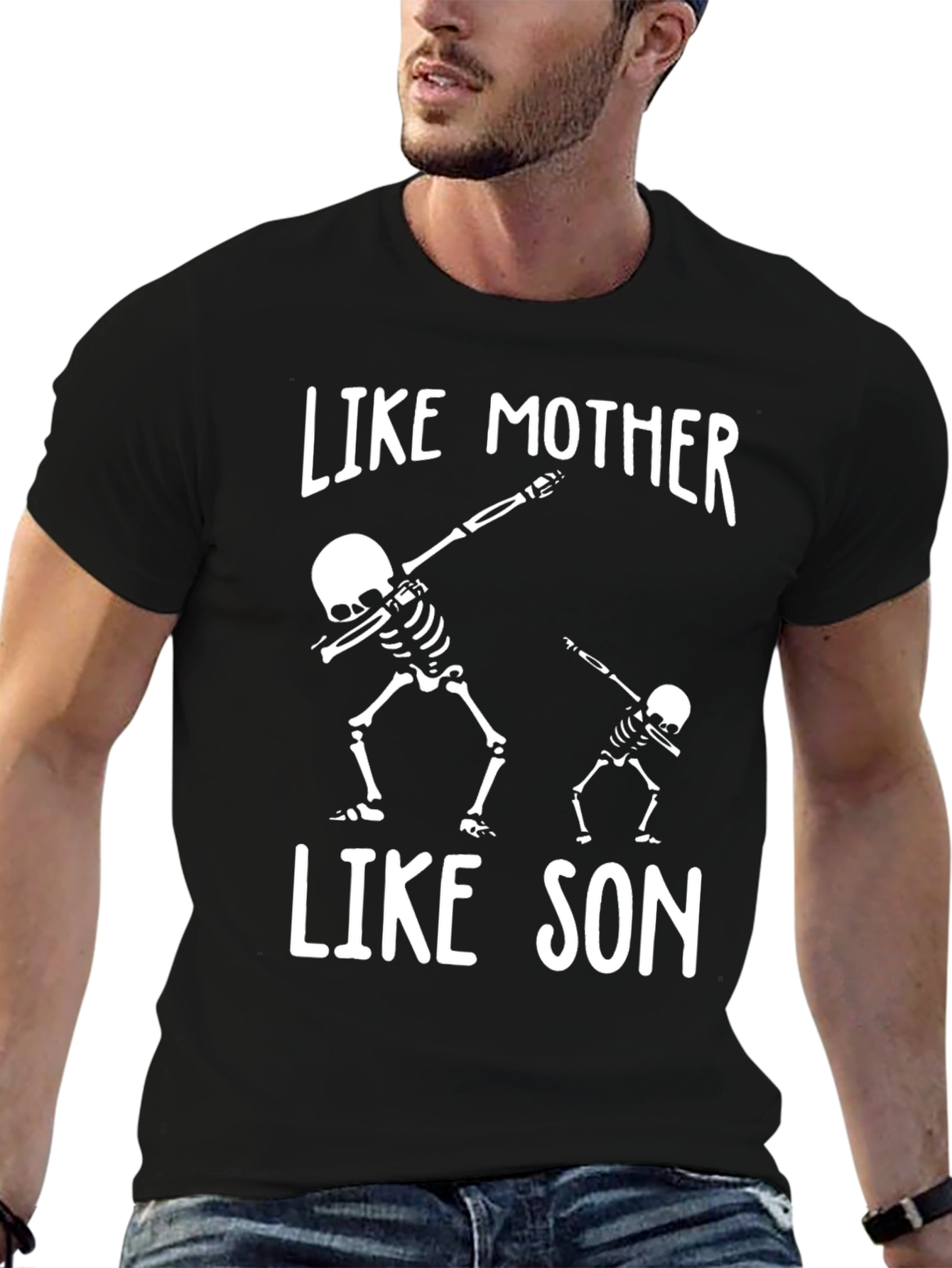 Like Mother Like Son Skeleton Graphic T-Shirt