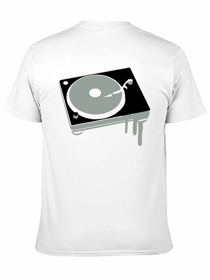 DJ Turntable Graphic Tee - Black