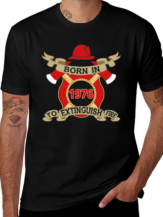 Born in 1976 Firefighter T-Shirt