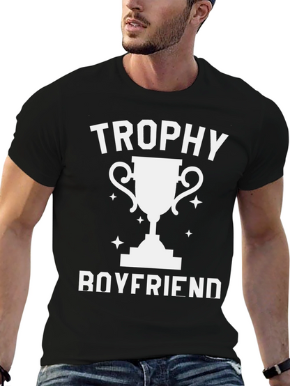 Trophy Boyfriend Graphic Tee - Black T-Shirt