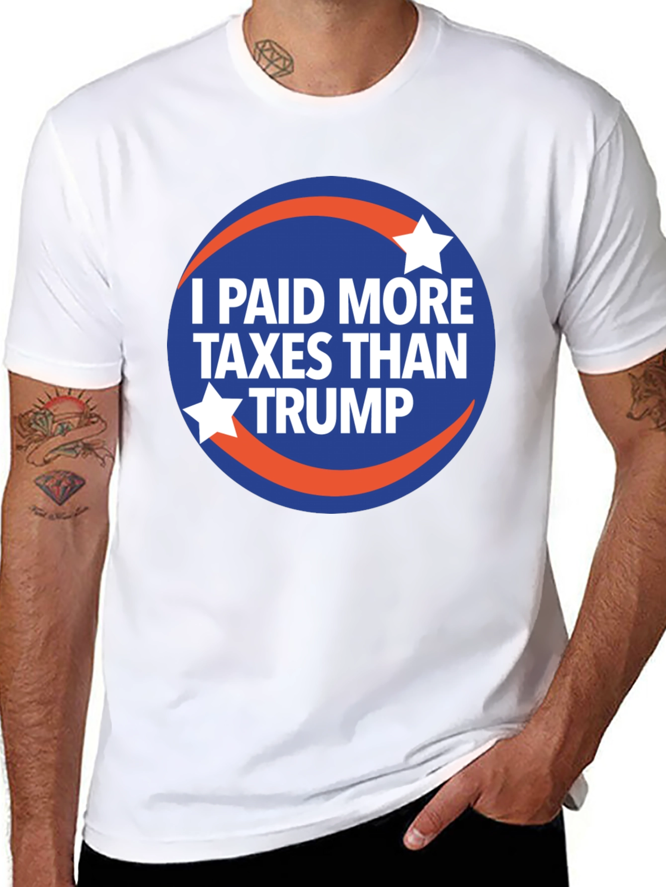 I Paid More Taxes Than Trump Graphic T-Shirt