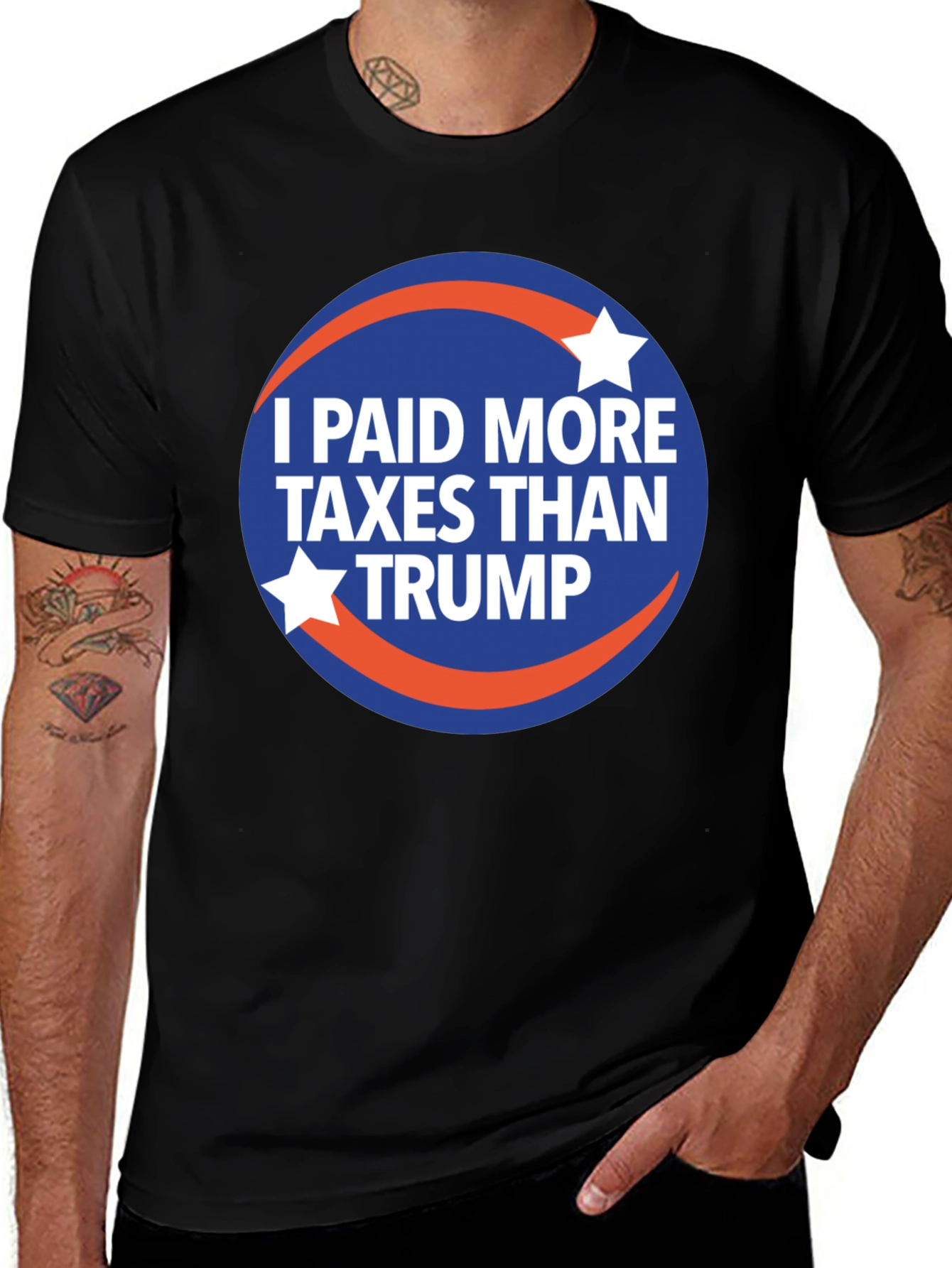 I Paid More Taxes Than Trump Graphic T-Shirt