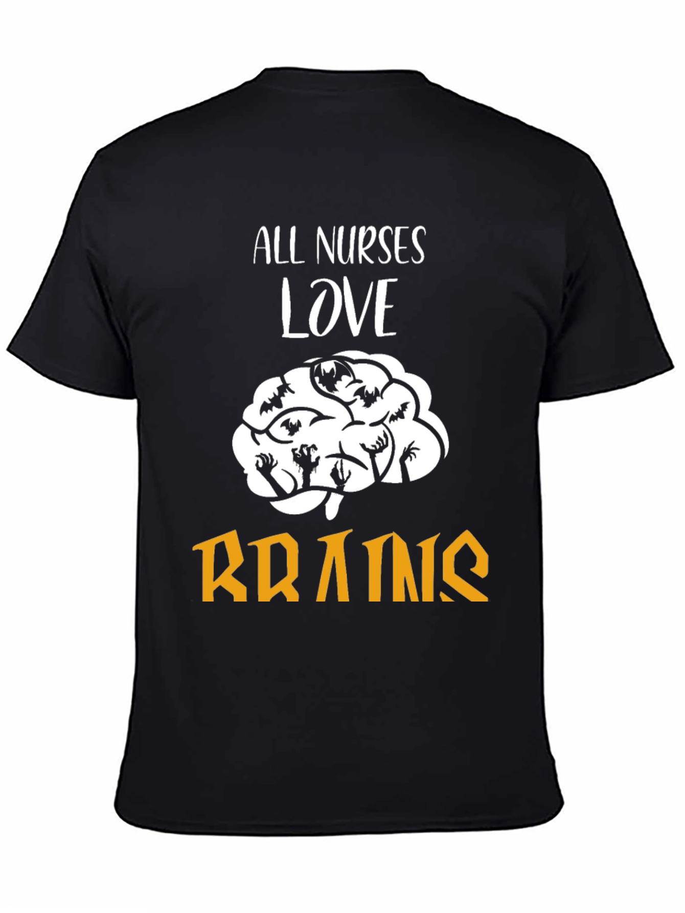All Nurses Love Brains T-Shirt Funny Halloween Tee