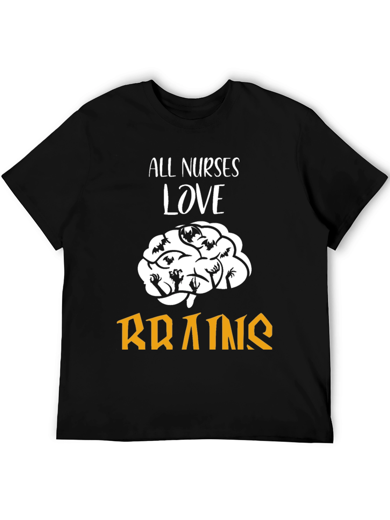 All Nurses Love Brains T-Shirt Funny Halloween Tee