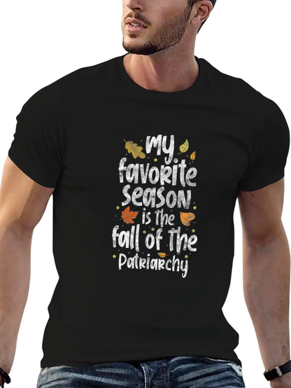 Fall of Patriarchy Graphic Tee - Black T-Shirt