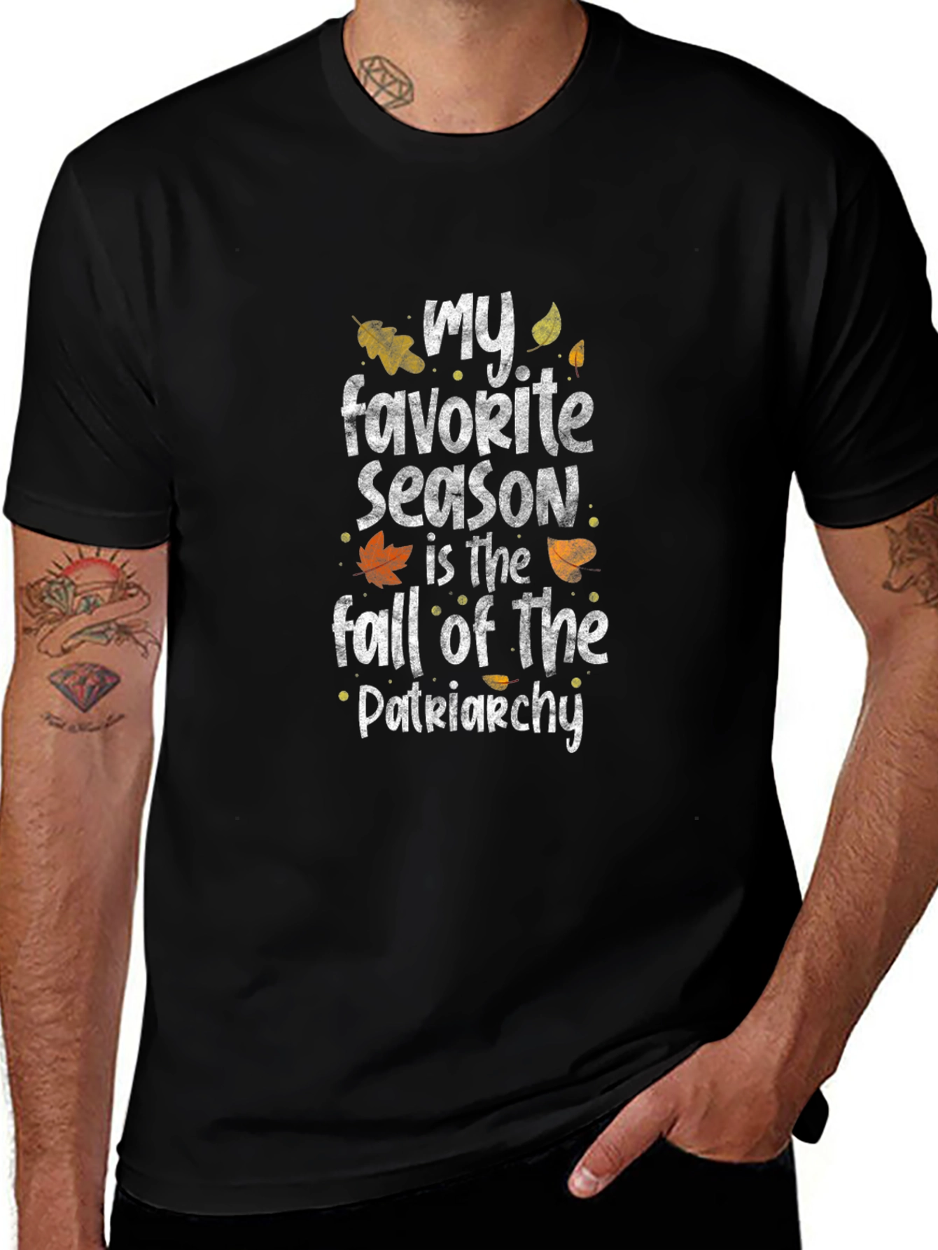 Fall of Patriarchy Graphic Tee - Black T-Shirt
