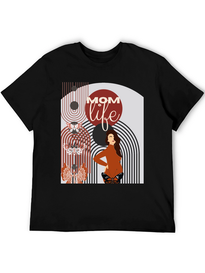 Mom Life Graphic Tee - Modern Maternity Style