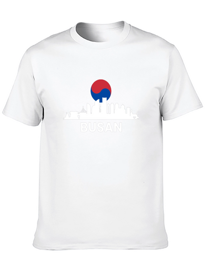 Busan Skyline Graphic T-Shirt