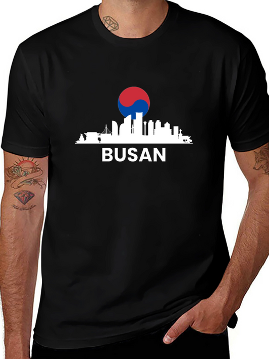 Busan Skyline Graphic T-Shirt