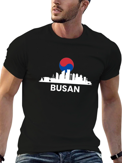 Busan Skyline Graphic T-Shirt