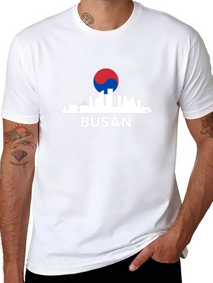 Busan Skyline Graphic T-Shirt