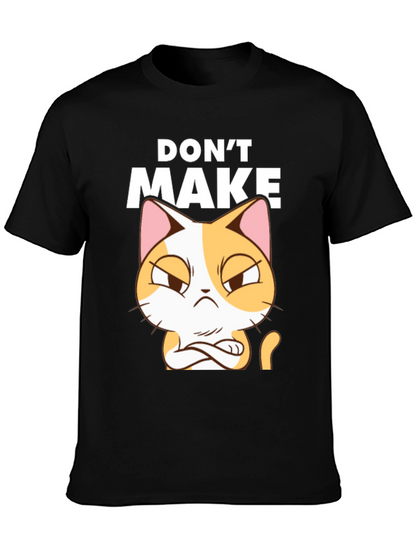 Dont Make Cat Angry Black T-Shirt