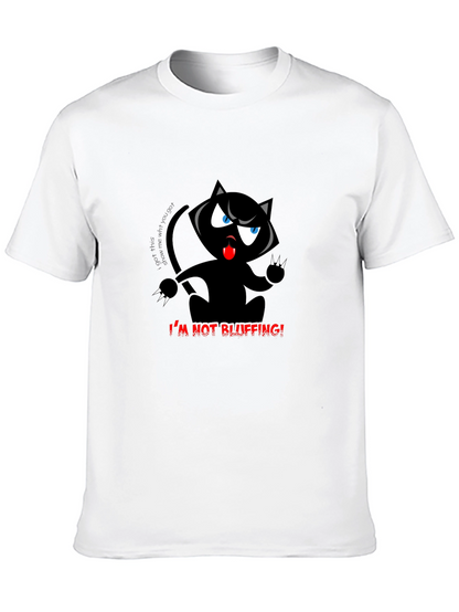 Im Not Bluffing! Black Cat T-Shirt