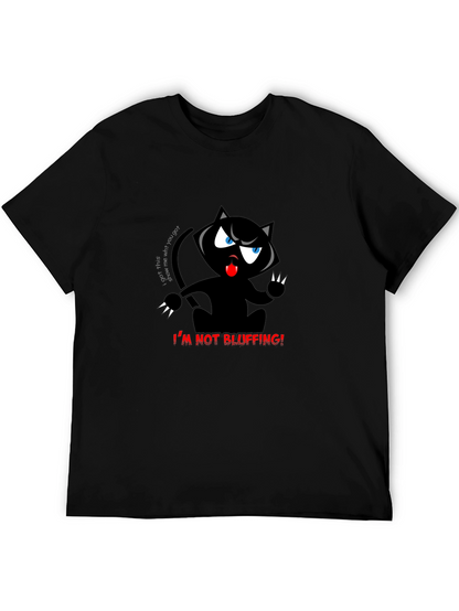 Im Not Bluffing! Black Cat T-Shirt