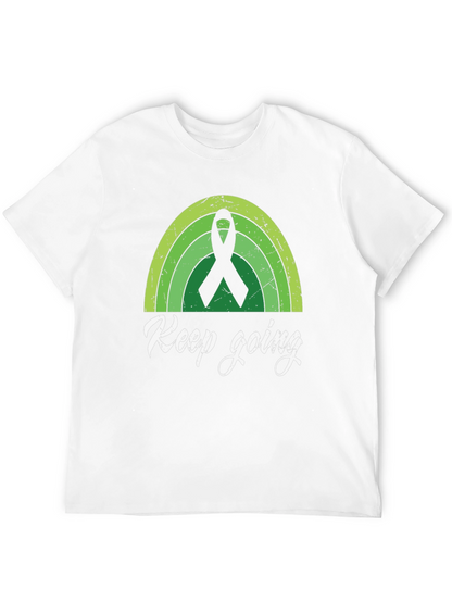 Keep Going Shirt - Green Ribbon Graphic Tee
