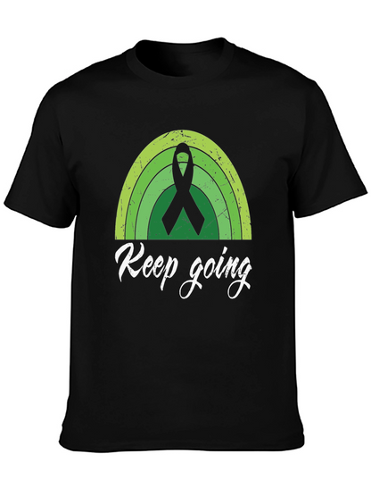 Keep Going Shirt - Green Ribbon Graphic Tee