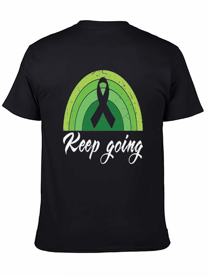 Keep Going Shirt - Green Ribbon Graphic Tee