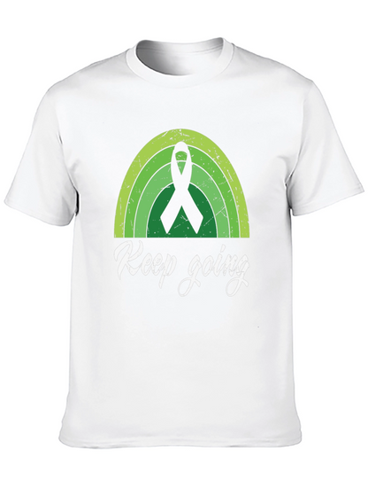 Keep Going Shirt - Green Ribbon Graphic Tee