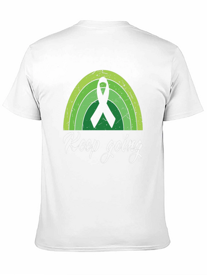 Keep Going Shirt - Green Ribbon Graphic Tee