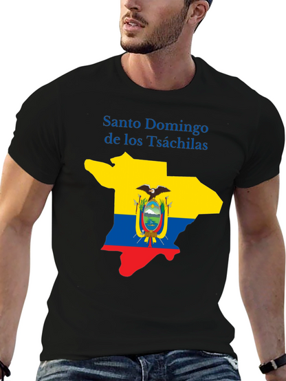 Santo Domingo Tsáchilas T-Shirt Ecuador Flag Graphic Tee