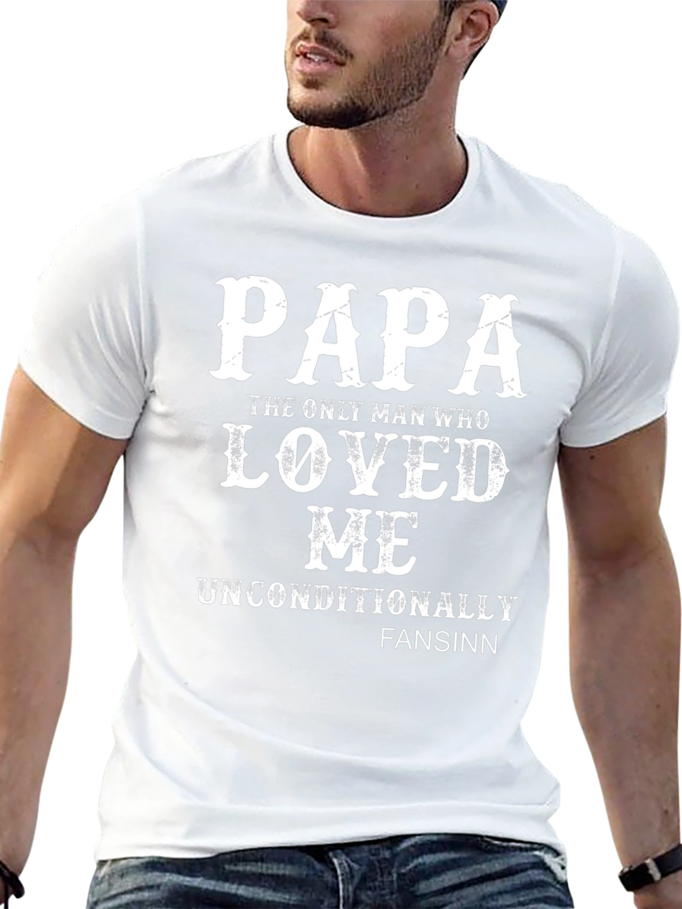 Papa Loved Me Unconditionally Graphic Tee