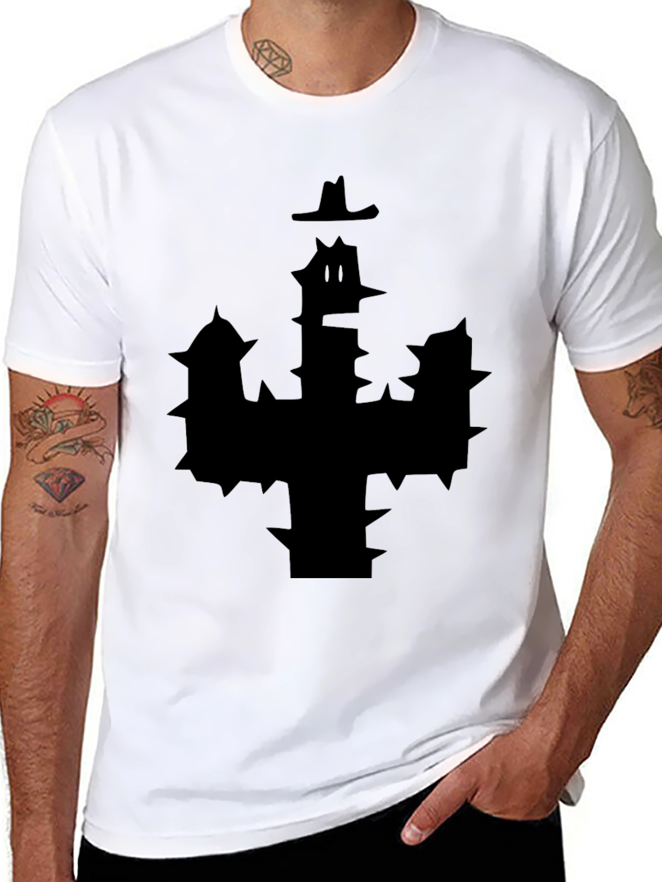 Unique Black Graphic T-Shirt