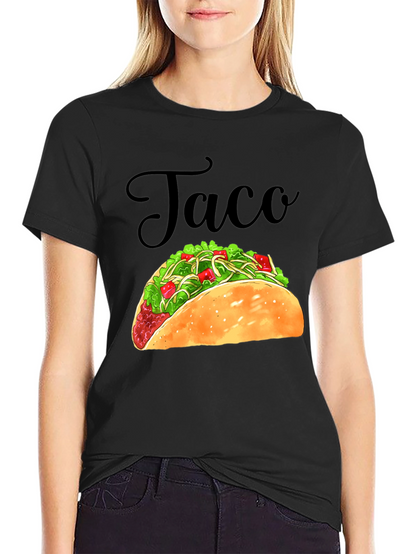 Taco Graphic Black T-Shirt - Foodie Tee