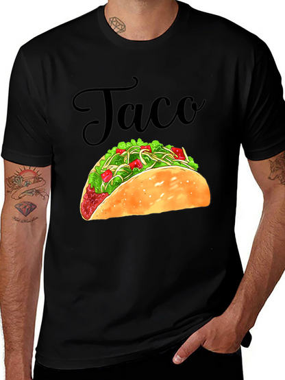 Taco Graphic Black T-Shirt - Foodie Tee