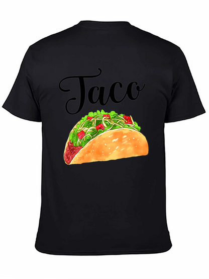 Taco Graphic Black T-Shirt - Foodie Tee