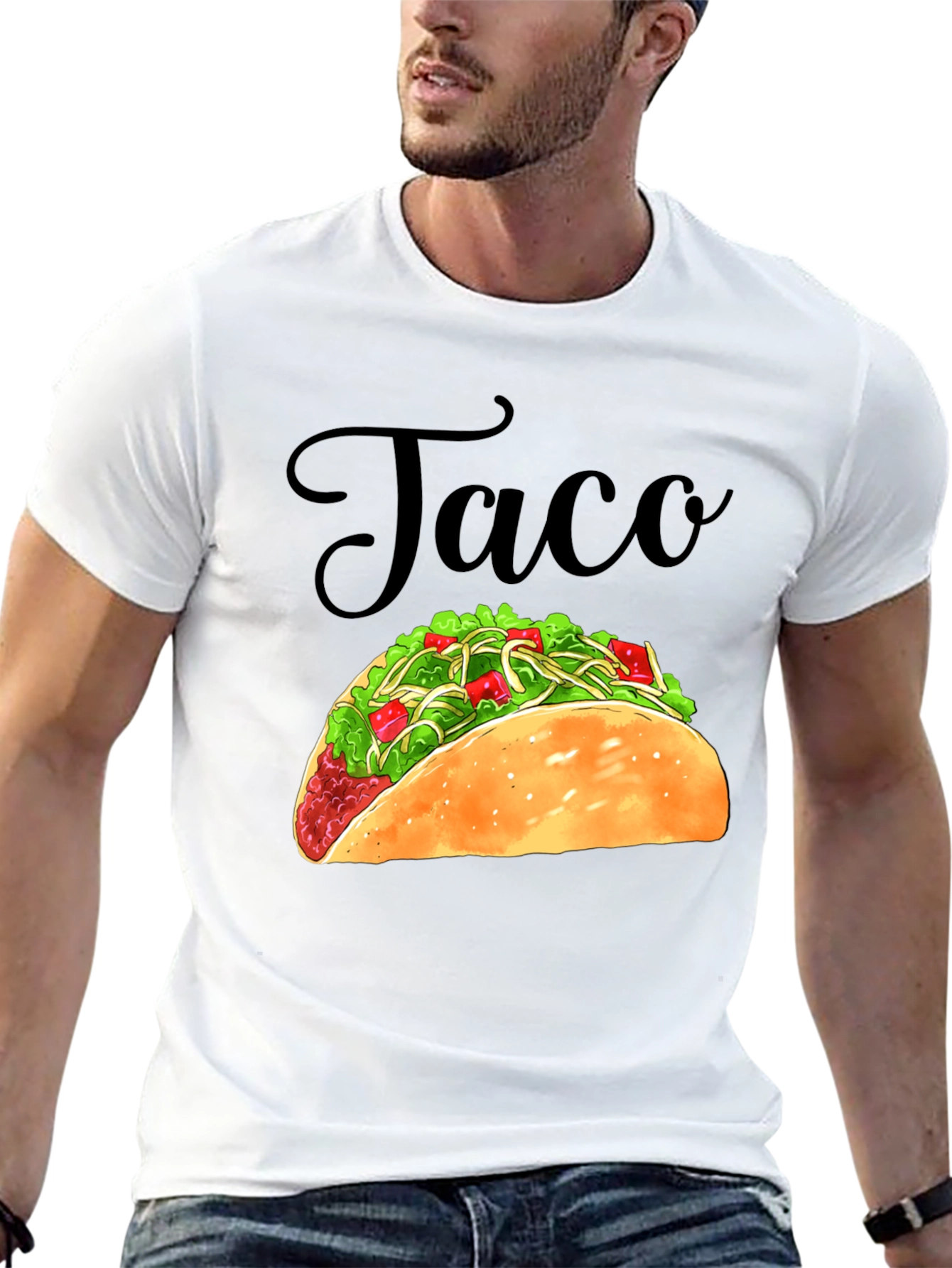 Taco Graphic Black T-Shirt - Foodie Tee