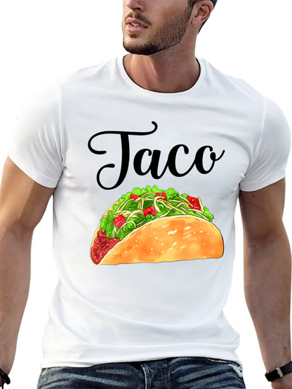 Taco Graphic Black T-Shirt - Foodie Tee