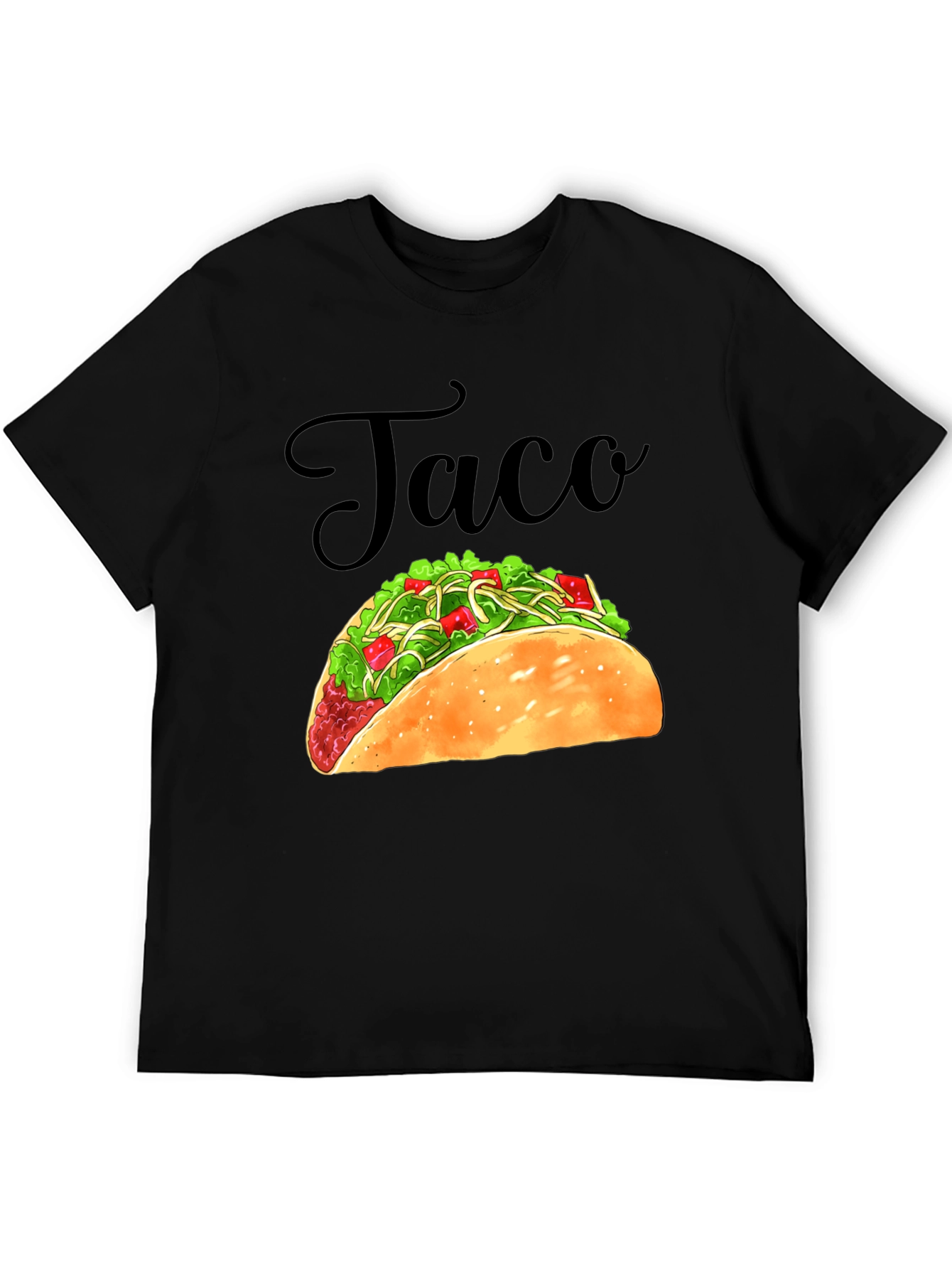 Taco Graphic Black T-Shirt - Foodie Tee