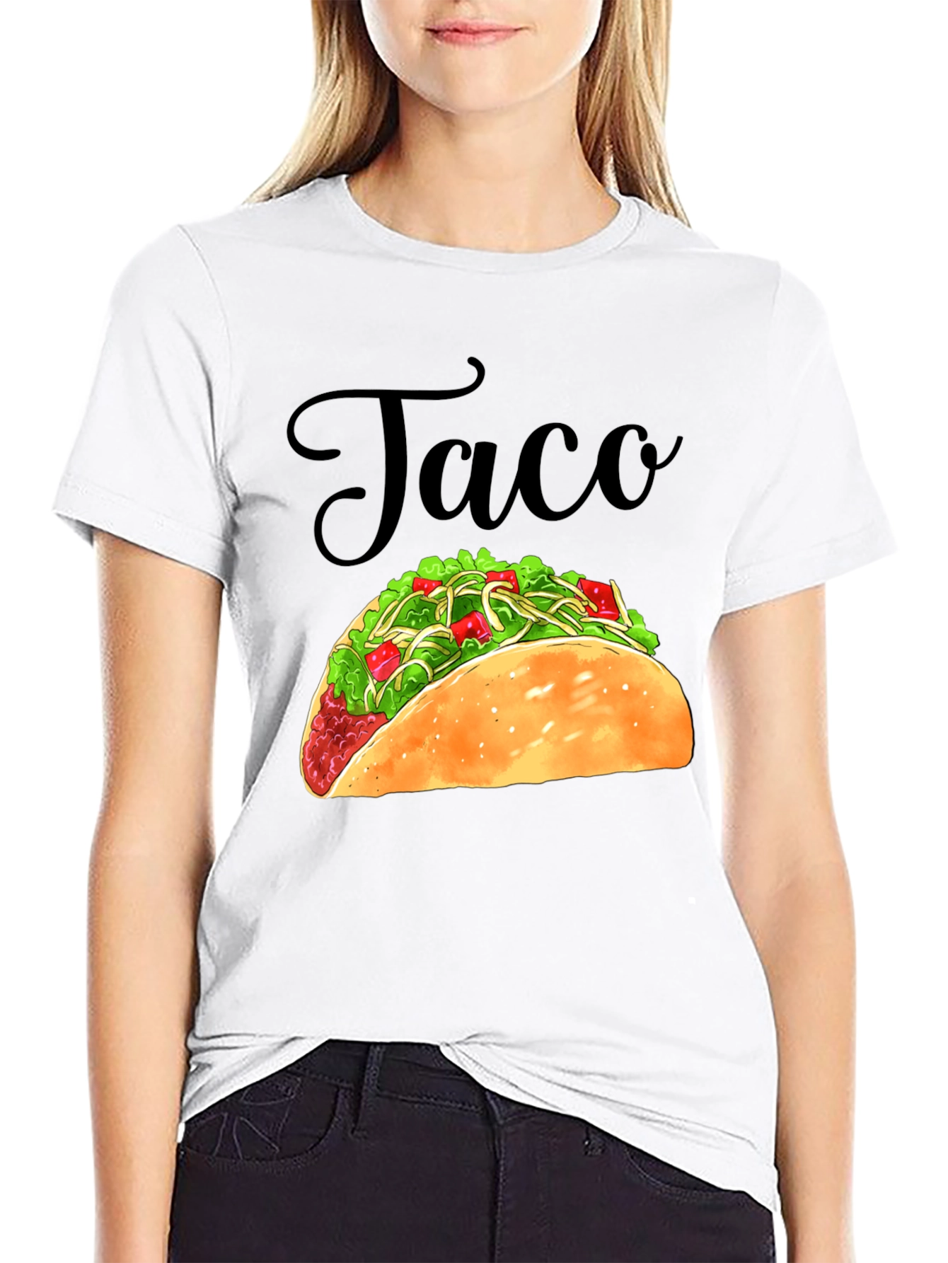 Taco Graphic Black T-Shirt - Foodie Tee