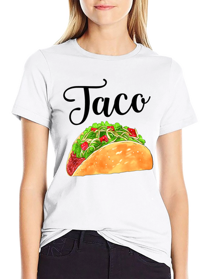 Taco Graphic Black T-Shirt - Foodie Tee