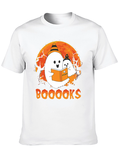 Booooks Halloween Ghost T-Shirt