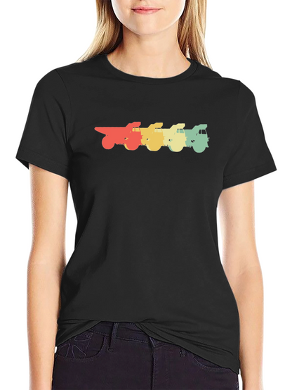 Retro Truck Graphic Tee - Black