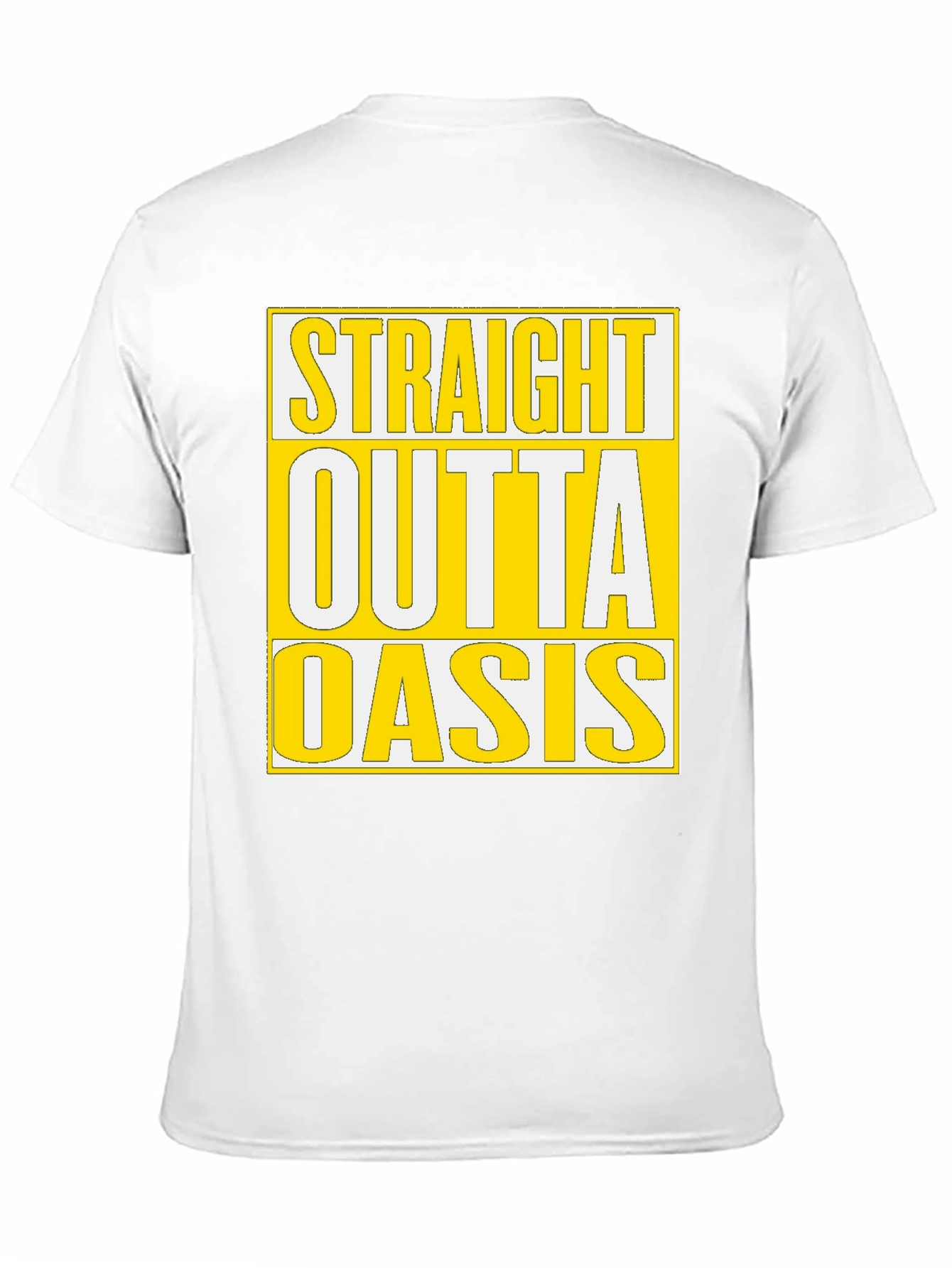 Straight Outta Oasis T-Shirt - Black Cotton Tee