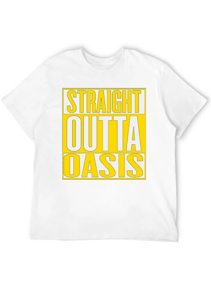 Straight Outta Oasis T-Shirt - Black Cotton Tee