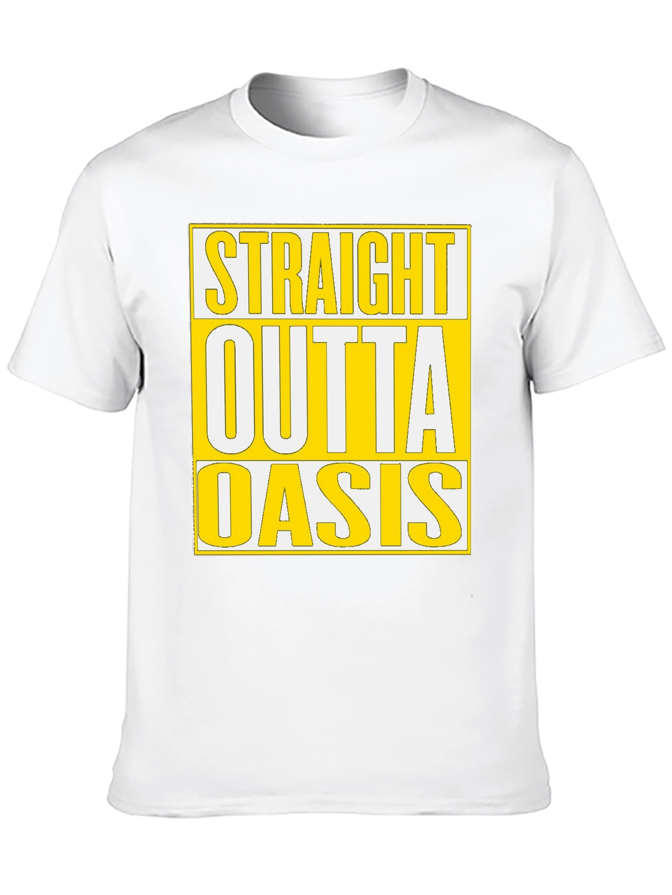 Straight Outta Oasis T-Shirt - Black Cotton Tee