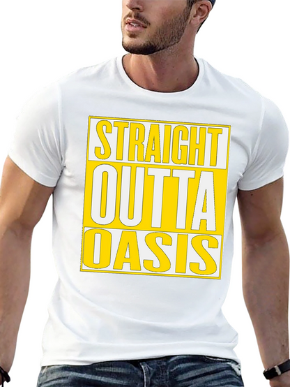 Straight Outta Oasis T-Shirt - Black Cotton Tee