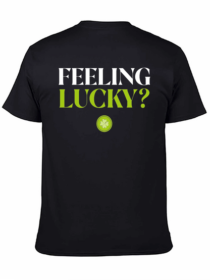 Feeling Lucky? Black Graphic Tee - St. Patricks Day