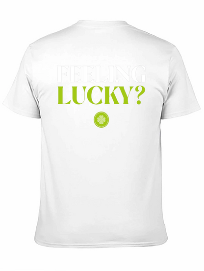 Feeling Lucky? Black Graphic Tee - St. Patricks Day