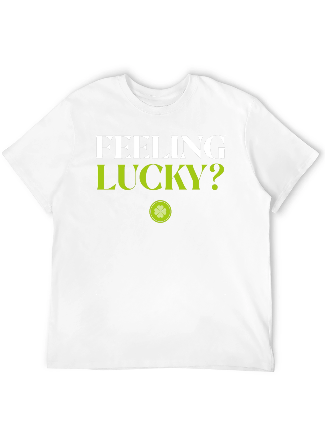 Feeling Lucky? Black Graphic Tee - St. Patricks Day