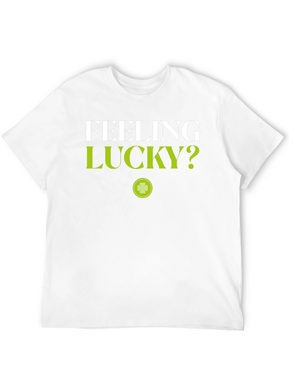Feeling Lucky? Black Graphic Tee - St. Patricks Day