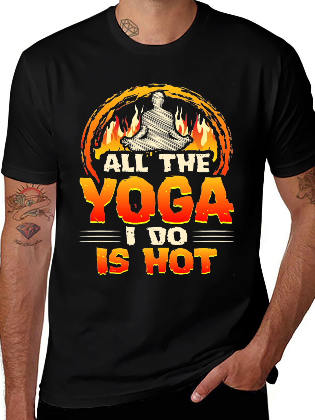 Hot Yoga Graphic Tee - Comfortable Unisex Fit