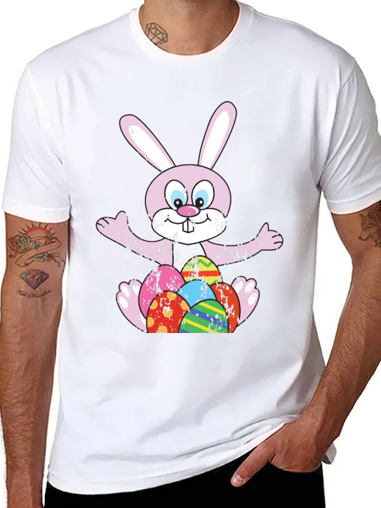 Easter Bunny & Egg Graphic Tee