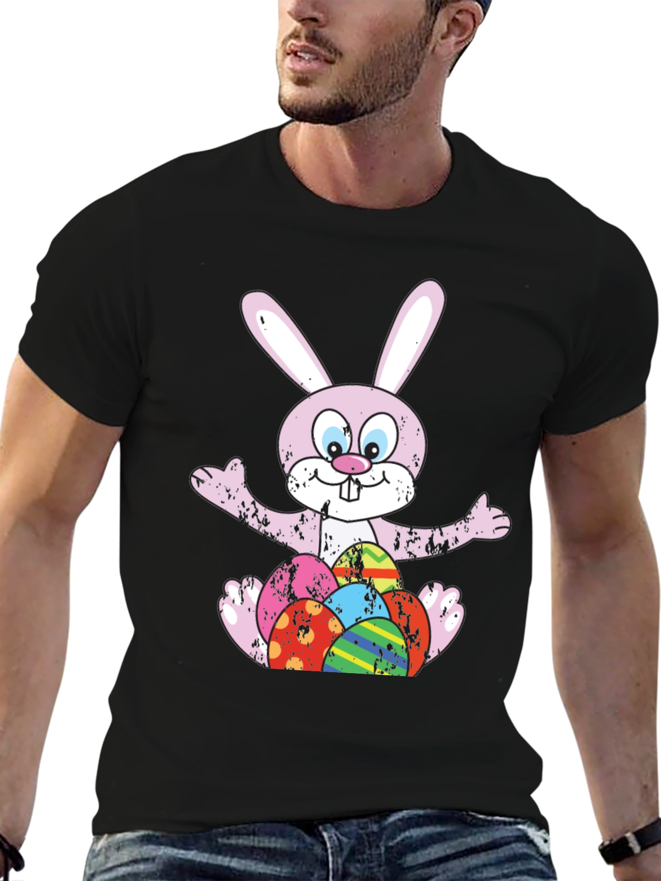 Easter Bunny & Egg Graphic Tee
