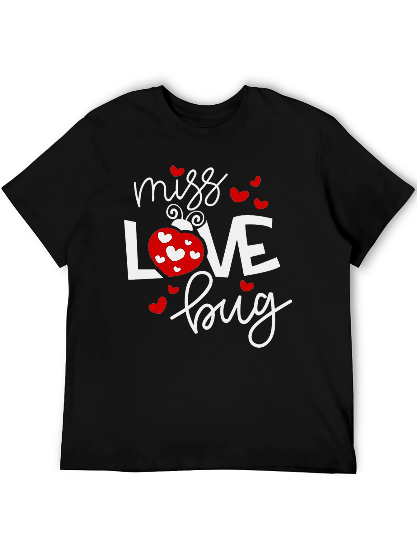 Miss Love Bug Black Graphic Tee