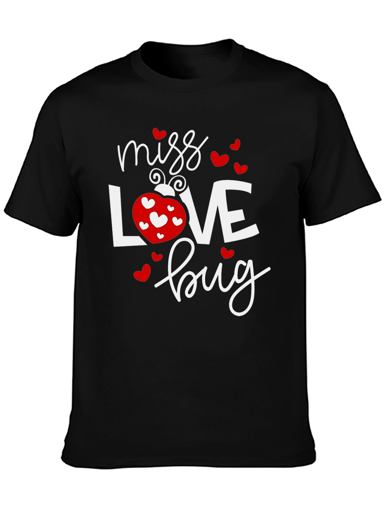 Miss Love Bug Black Graphic Tee