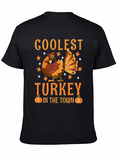 Coolest Turkey in Town Thanksgiving Graphic Tee